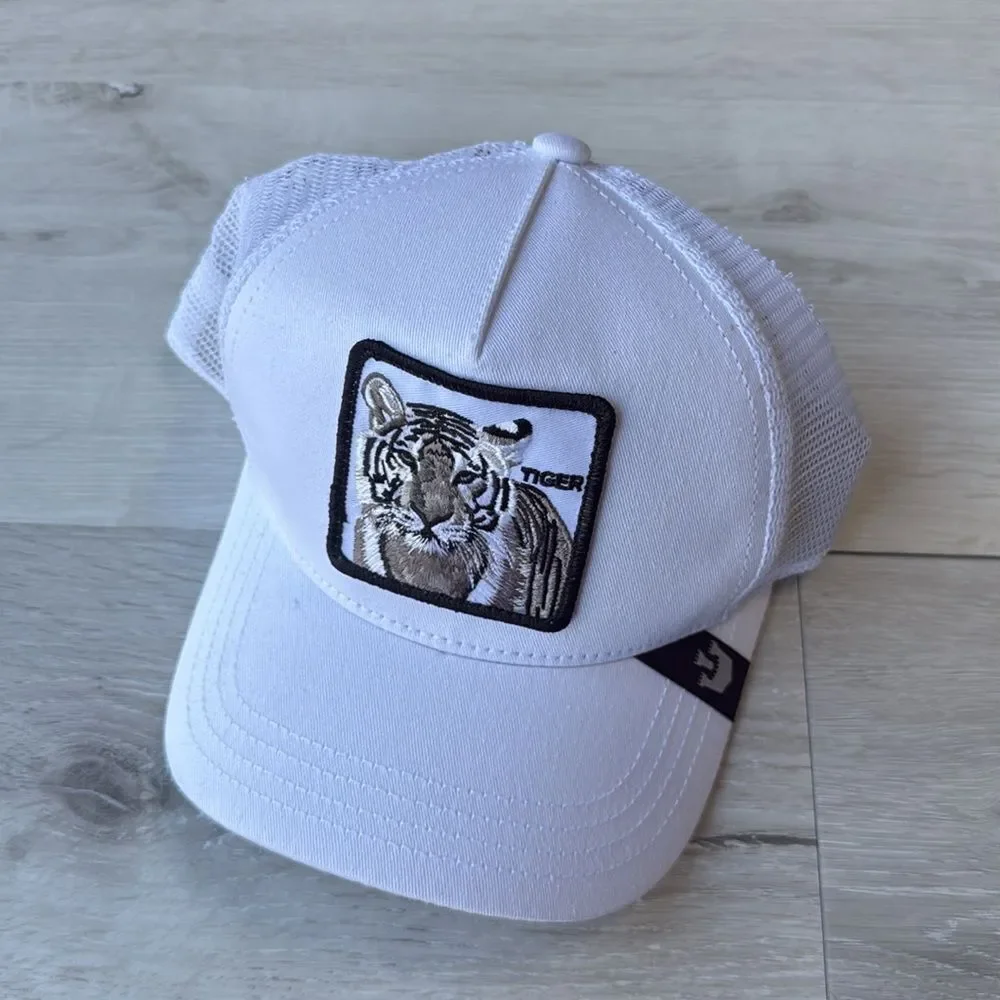 Goorin Bros White Tiger Trucker Hat White‎ OS NWT_6